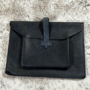 Leather Navy Blue MacBook Pro 13 inch Case